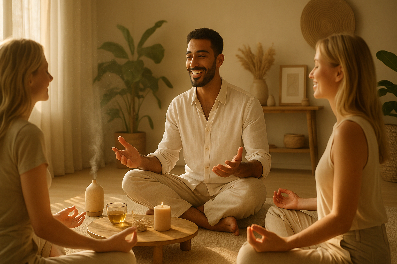 Soft portrait of client in ambient light